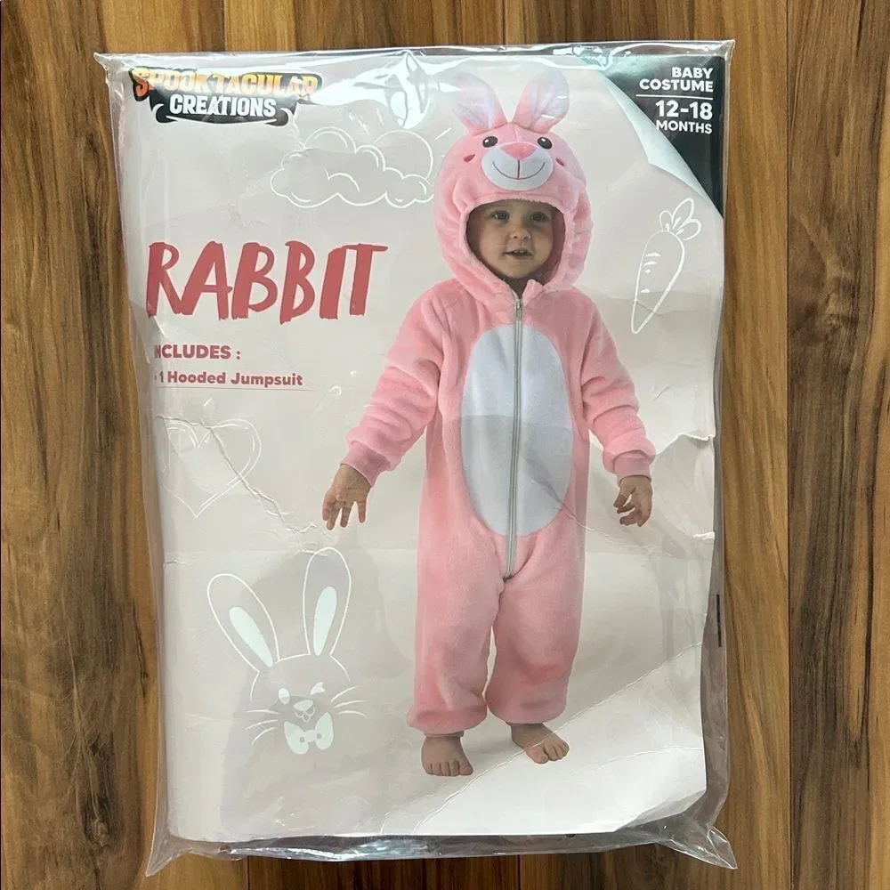 NEW Spooktacular Creations Pink Bunny Costume for Kids